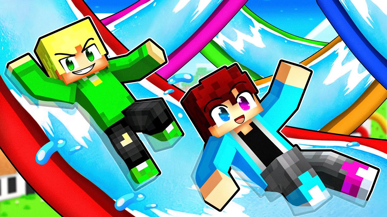Alex opent een WATERPARK in Minecraft!