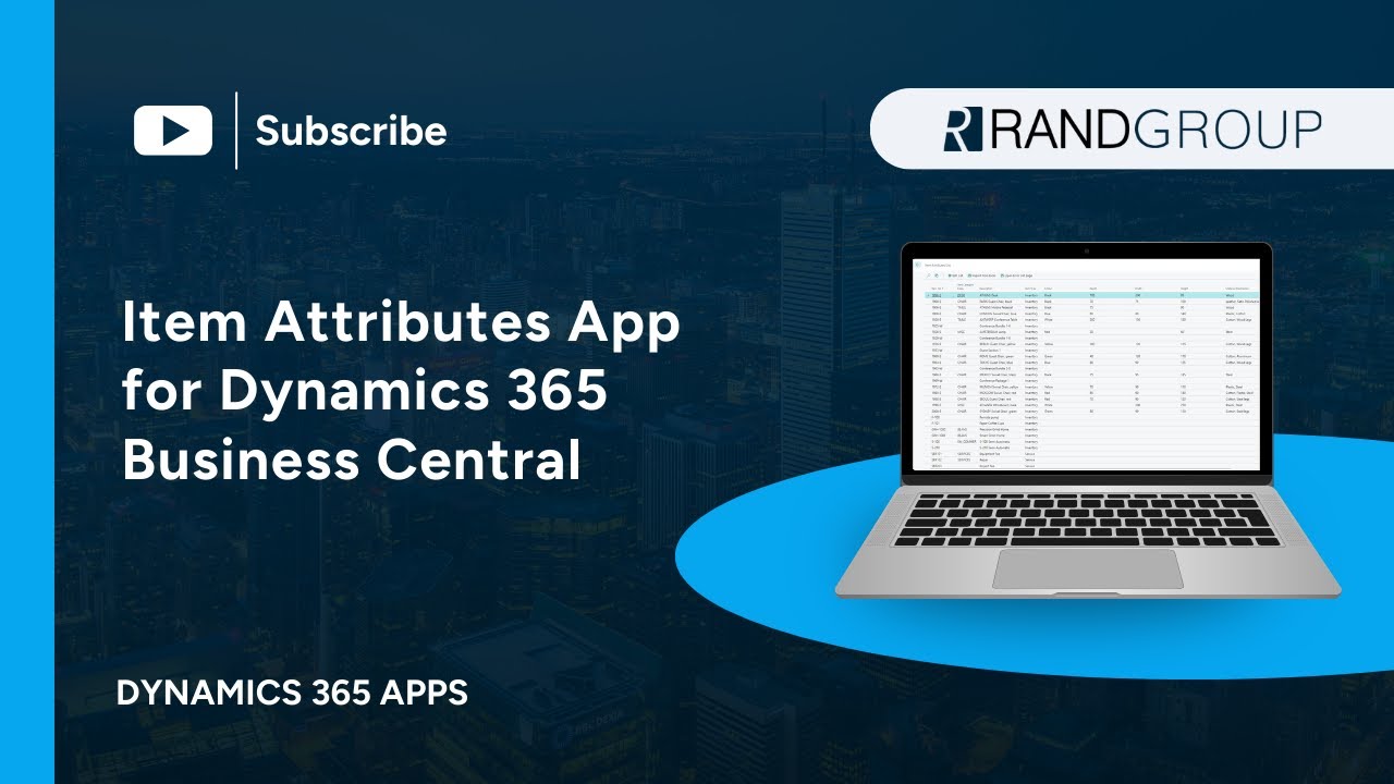 Item Attributes App for Dynamics 365 Business Central