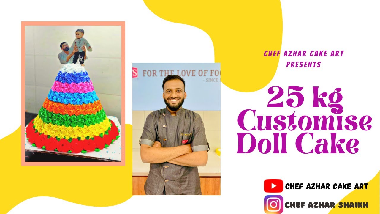 25 KG Barbie Doll Cake Making ! Cake making ! Doll Cake Design! Easy Tricks To Make Doll Cake !
