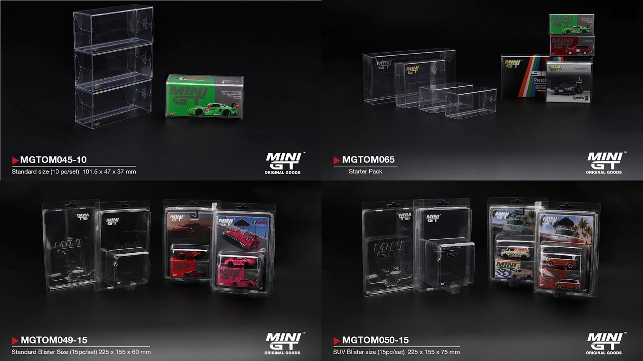 Mini GT News | Protectoren und Aufbewahrungsboxen in vielen verschiedenen Varianten