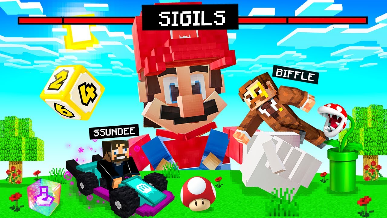Illegal Mario Party Moves in Minecraft