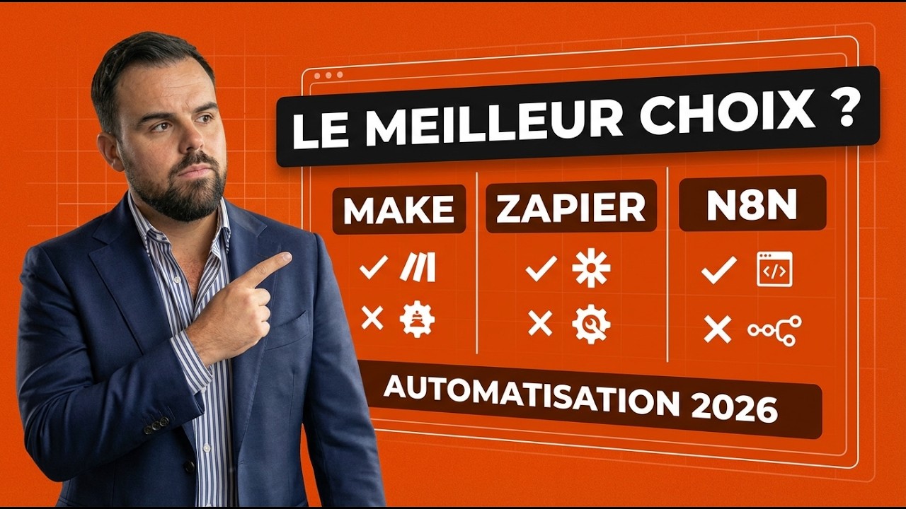 MAKE vs ZAPIER vs N8N - Le Meilleur outil d'Automatisation en 2026 ?