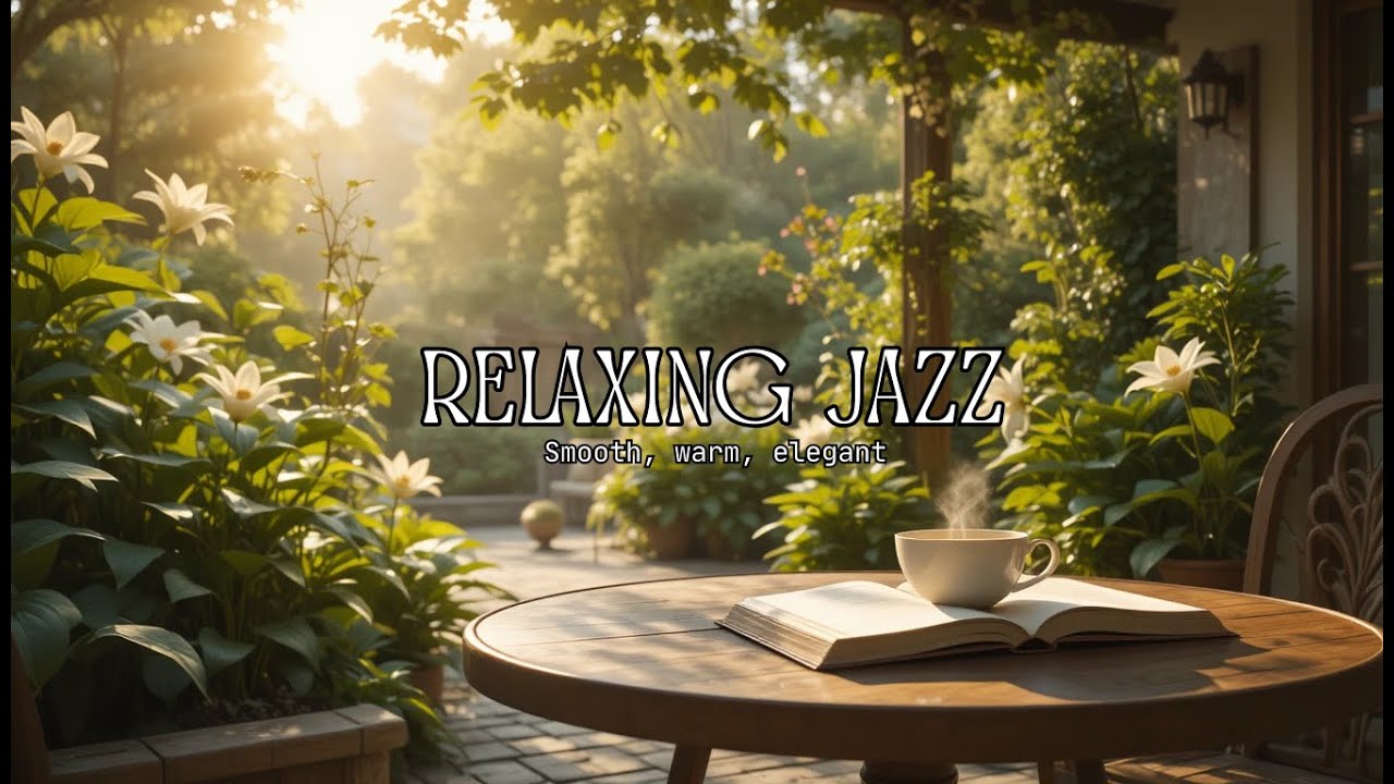 Serene Smooth Jazz Relaxation | Sun-Kissed Garden Ambience for Deep Focus & Peace