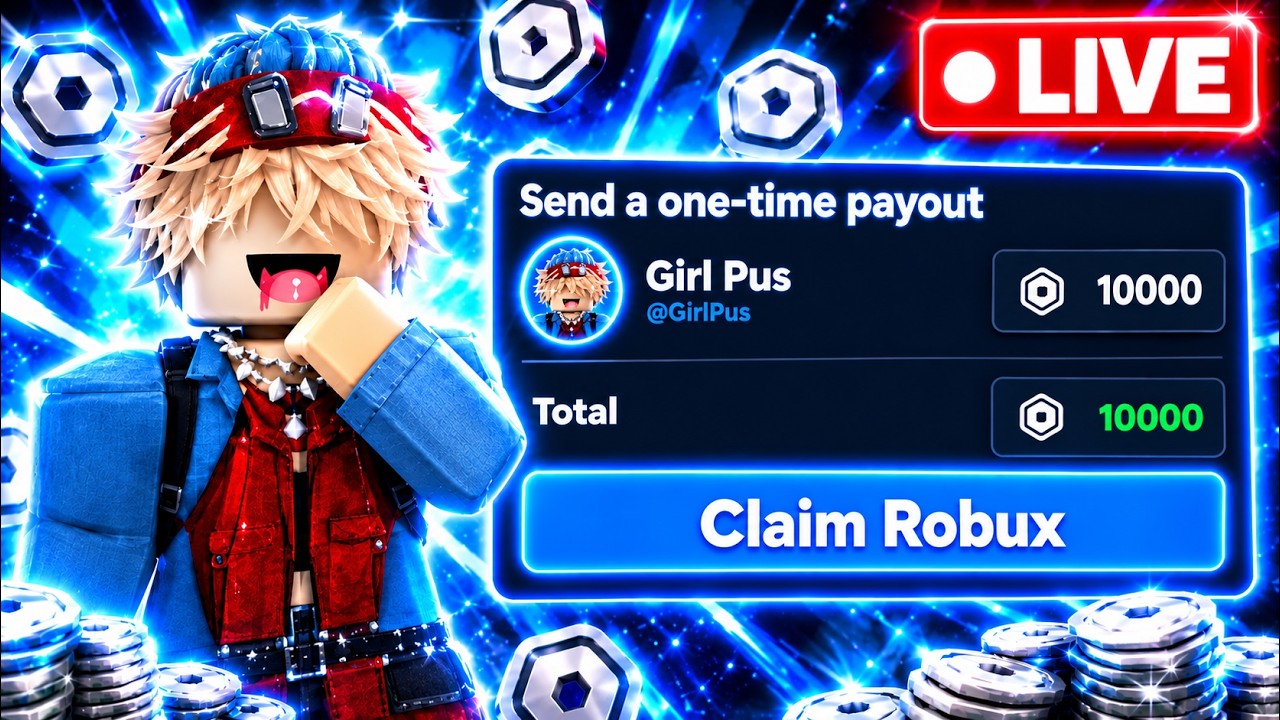🔴 FREE ROBUX Giving 1,000 Robux to EVERY Viewer LIVE NOW! (Roblox Robux Giveaway)