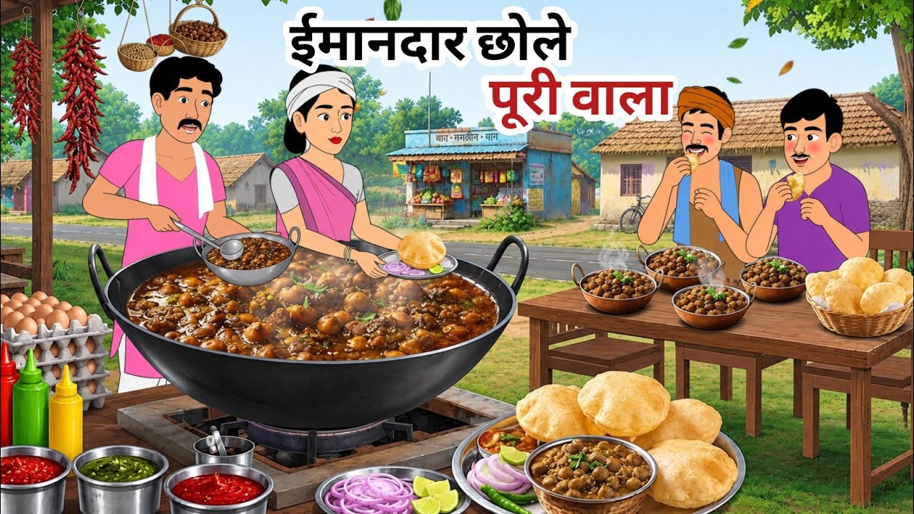 Honest Chole Puri Seller | Imandar Chole Puri Wala | Hindi Stories | Moral Stories | Story