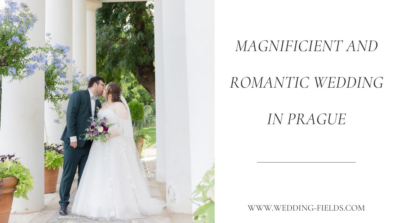 Romantic wedding with purple tones in Villa Richter Prague