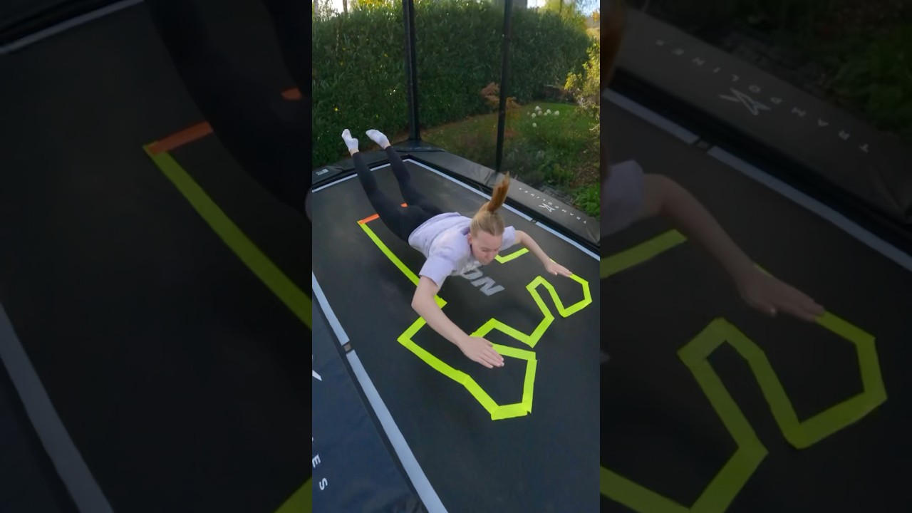 Kann ich in diesen UNM&Ouml;GLICHEN FORMEN LANDEN? turnen #challenge #trampolin #funny