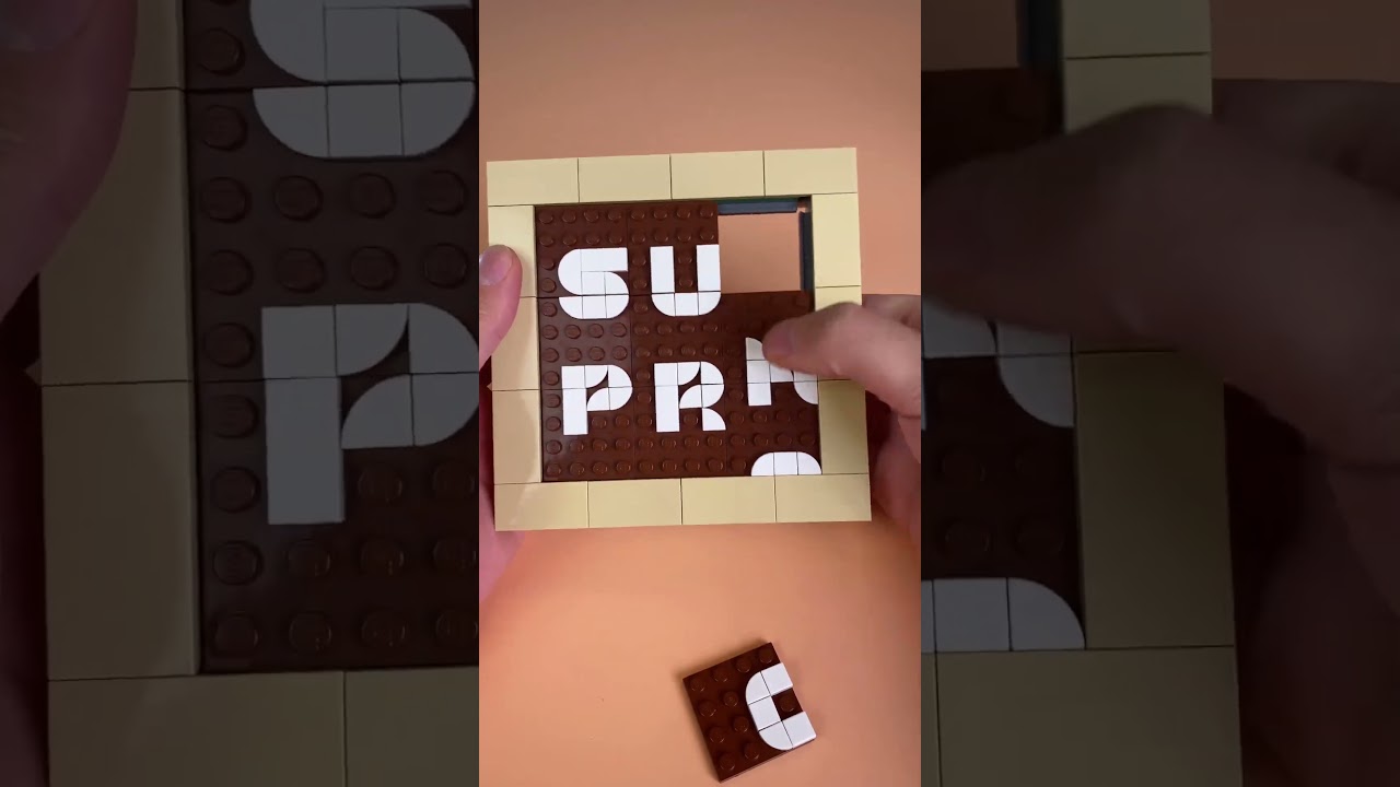 I Made A Sliding Puzzle with LEGO Bricks! #lego #legomoc #puzzle