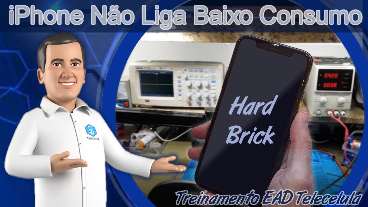 Solução iPhone não Liga com Baixo Consumo - Treinamento Ead Osciloscópio