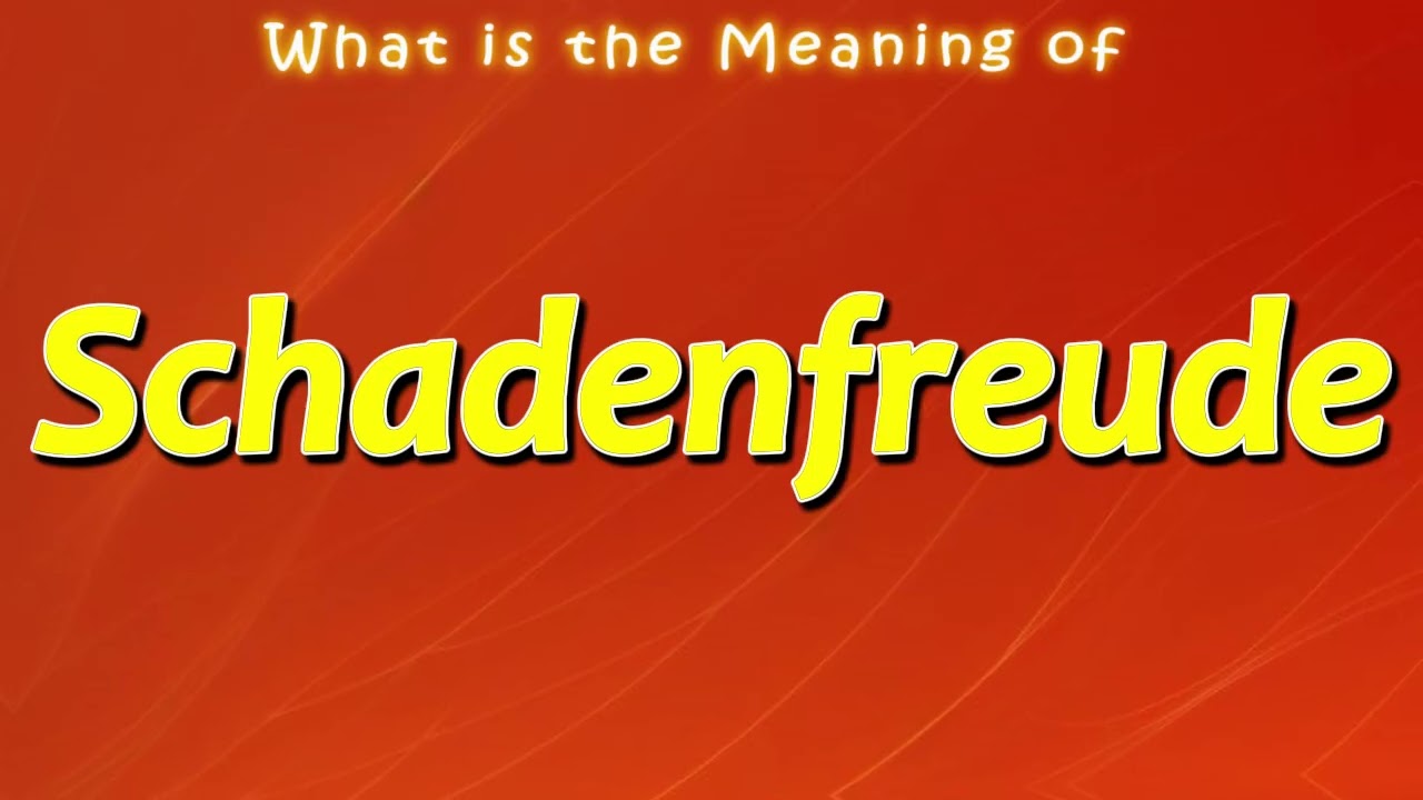What is the Meaning of Schadenfreude