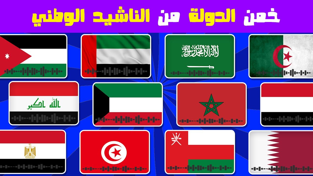 هل تستطيع معرفة اسم الدولة من نشيدها الوطني؟ 🌍🔥