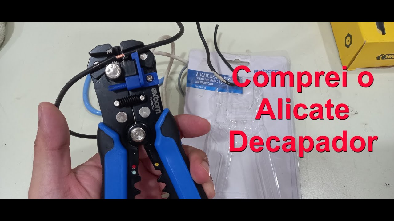 Finalmente comprei o Alicate Decapador de fios para eletricistas