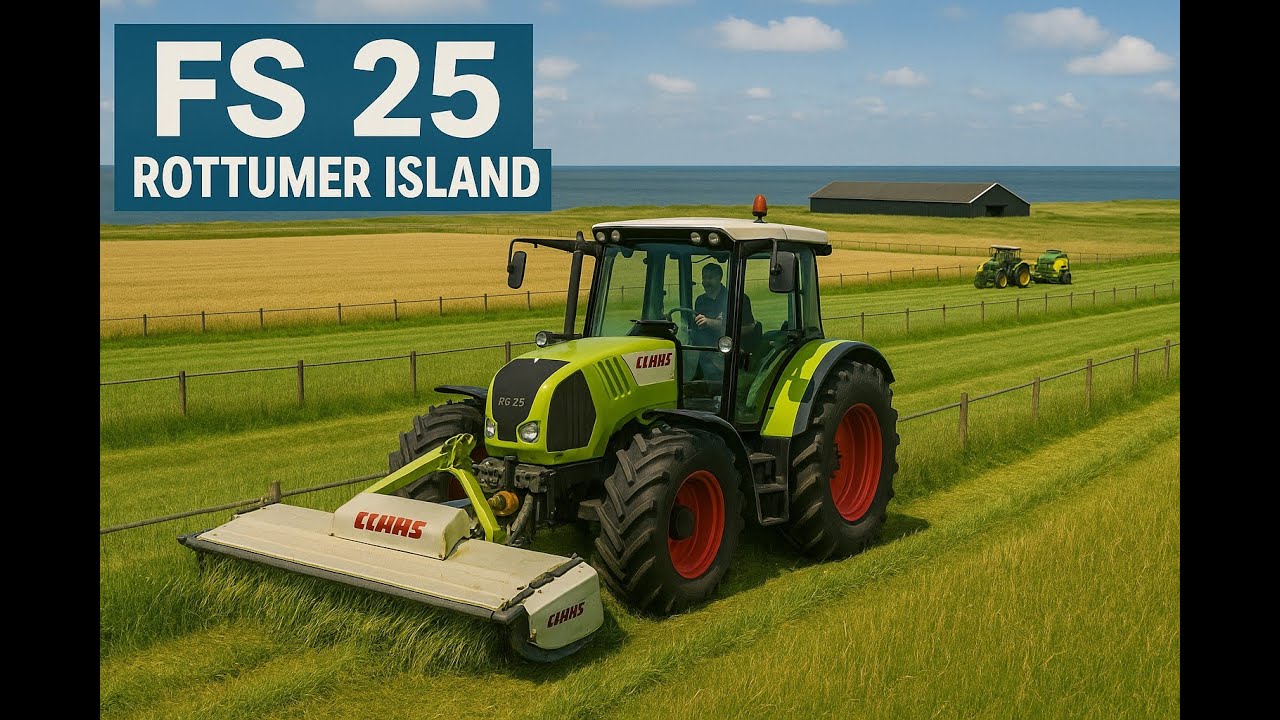 🌾 Wheat Harvest & Straw Baling – Clean Cuts & Big Bundles! 🚜🟫 | Episode 36 (Rottumer Island)