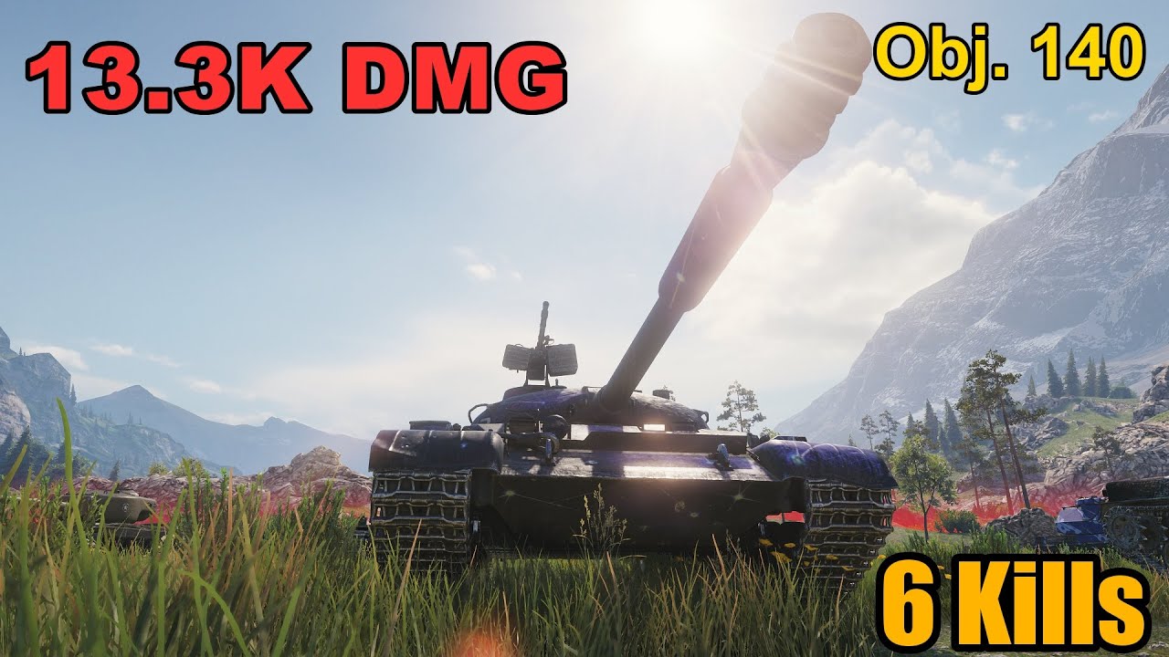 Obj. 140 - 13.3K Damage - 6 Kills - Map: Lakeville - Server: EU | World of Tanks
