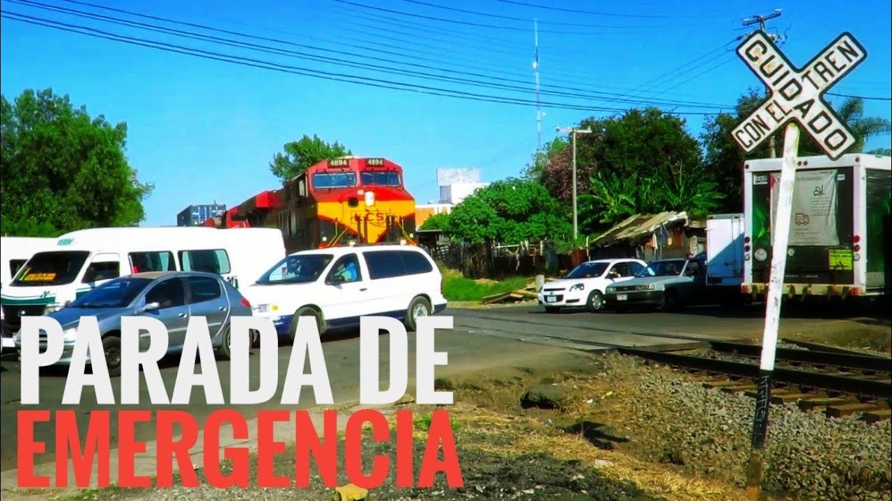 Parada de emergencia y despacho de tren intermodal
