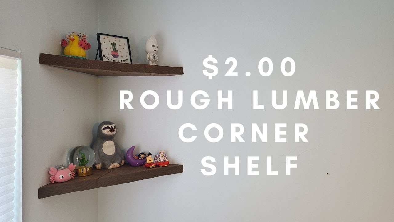 Easy DIY Floating Corner Shelves For $2 Each In Lumber Costs