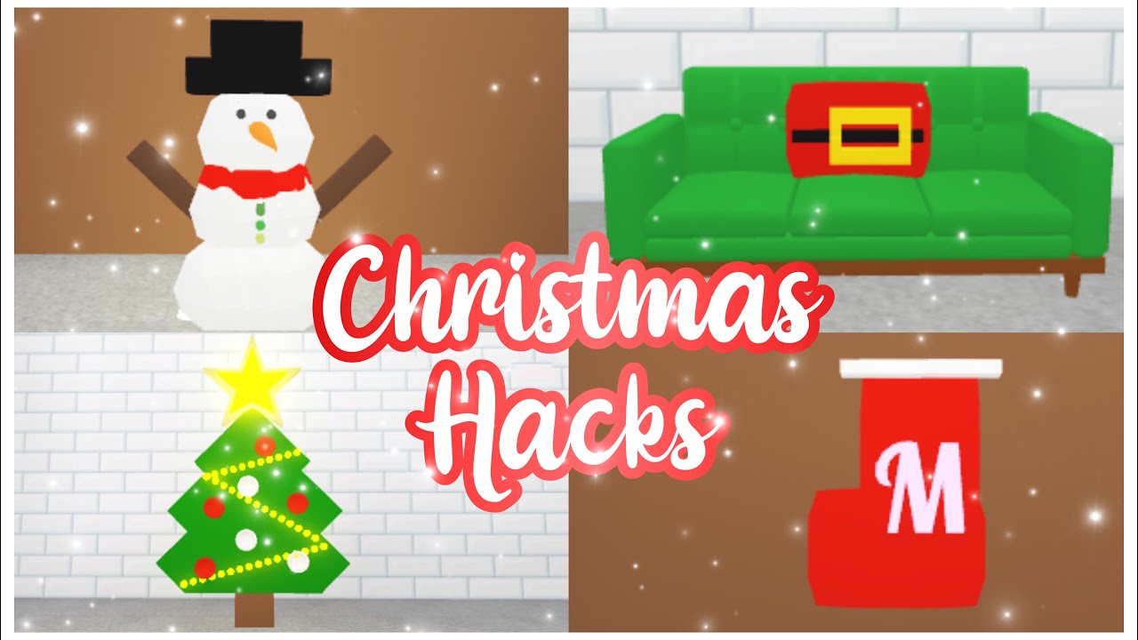 Christmas Hacks #3 ☃️ - Adopt Me Building Hacks • Itz Sweet Mango ♡︎