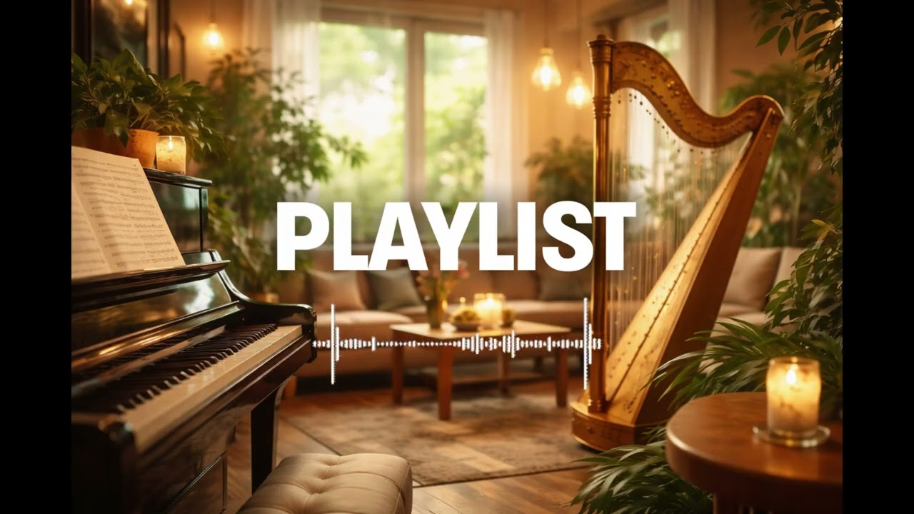[PLAYLIST] Background Music | 매장음악 하프 & 피아노 편안한 분위기