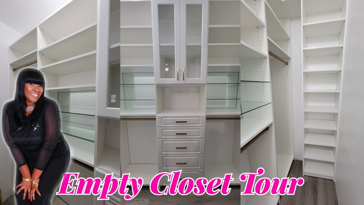 AMAZING SMALL CLOSET MAKE OVER / EMPTY CLOSET TOUR / SMALL CLOSET IDEAS