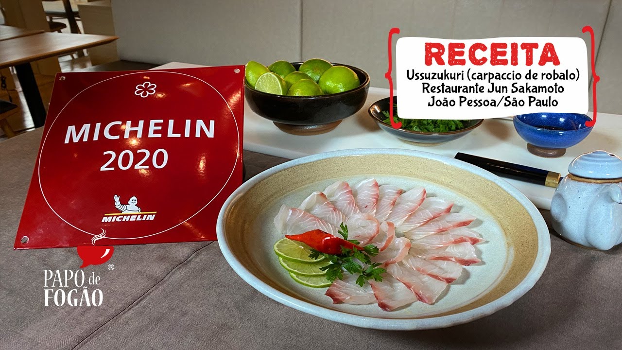 Ussuzukuri (carpaccio de robalo) - Chef Jun Sakamoto