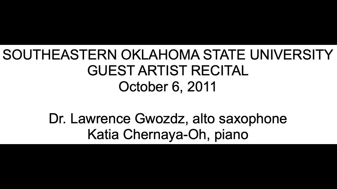 Southeastern Oklahoma State University Guest Artist Recital (10/6/11)