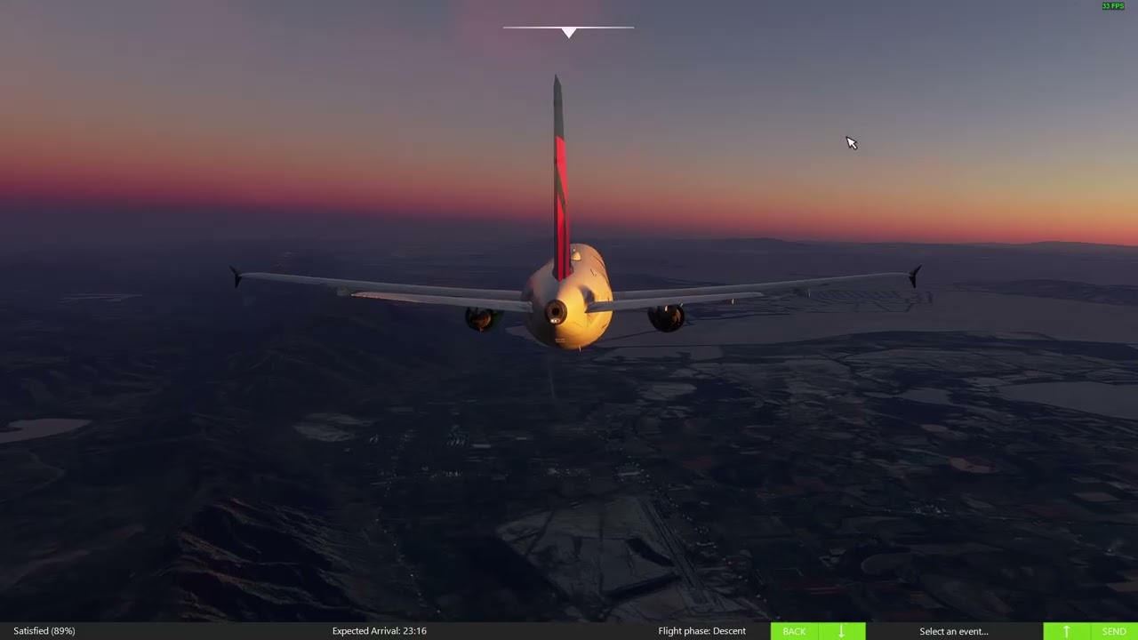 Fenix a320 | Full approach into Salt lake City | MSFS2020 | BeyondATC