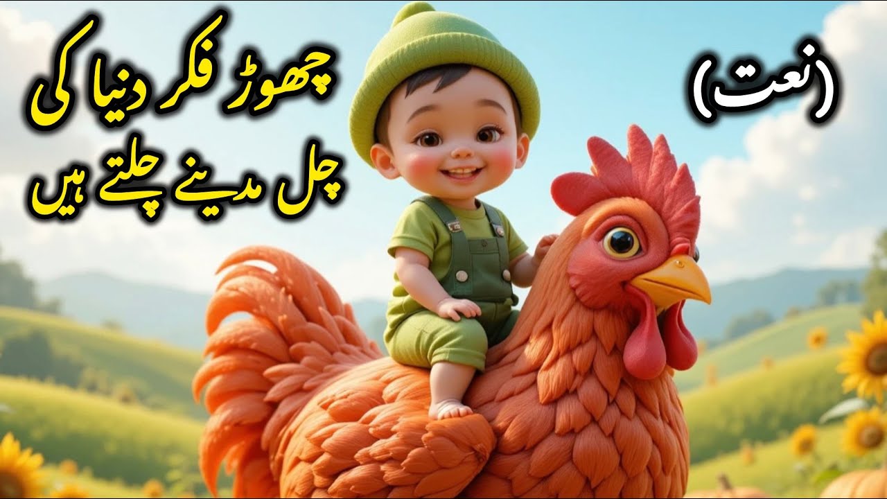 Chor Fikr Duniya Ki چھوڑ فکر دنیا کی، چل مدینے چلتے ہیں | Urdu Naat | 3D Cartoon for KIds #baby #fun