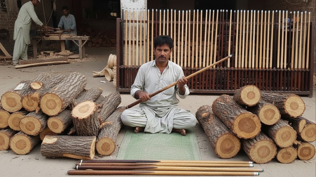 Incredible Snooker Cue Manufacturing Process | Birth of a Billiard Cue Stick