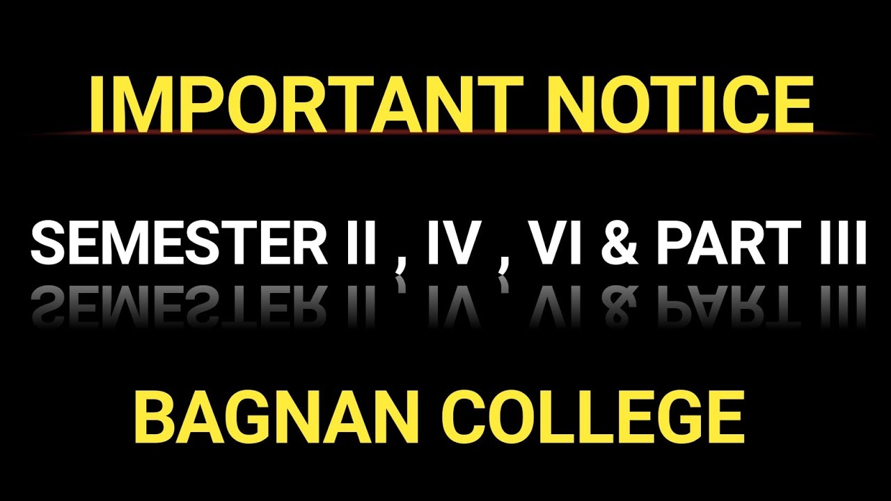 Internal and Tutorial Exams Date & Time || Bagnan College 2021