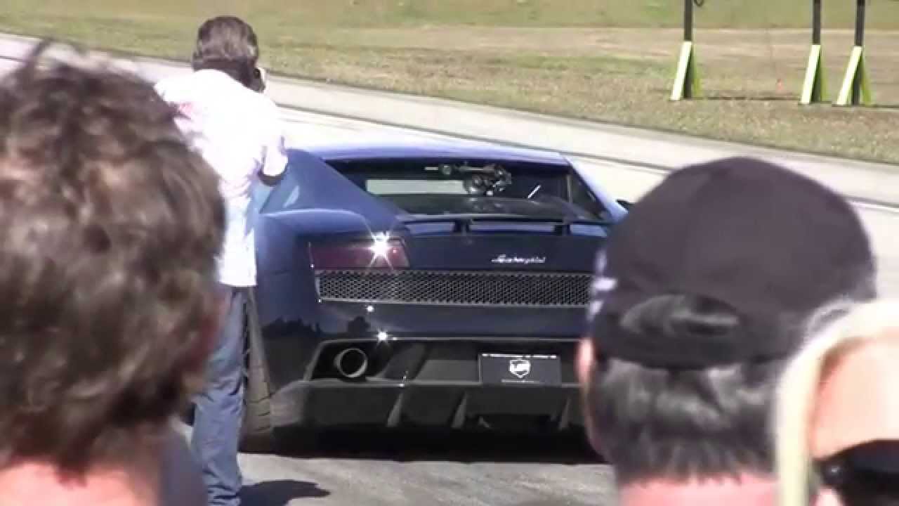 Underground Racing Lambo spins at 225mph at WannaGoFast Ocala 1/2 Mile 2015