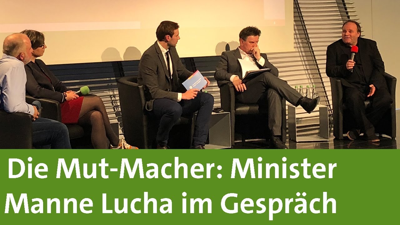 Die Mut-Macher: Sozialminister Manne Lucha diskutiert mit Handwerkern