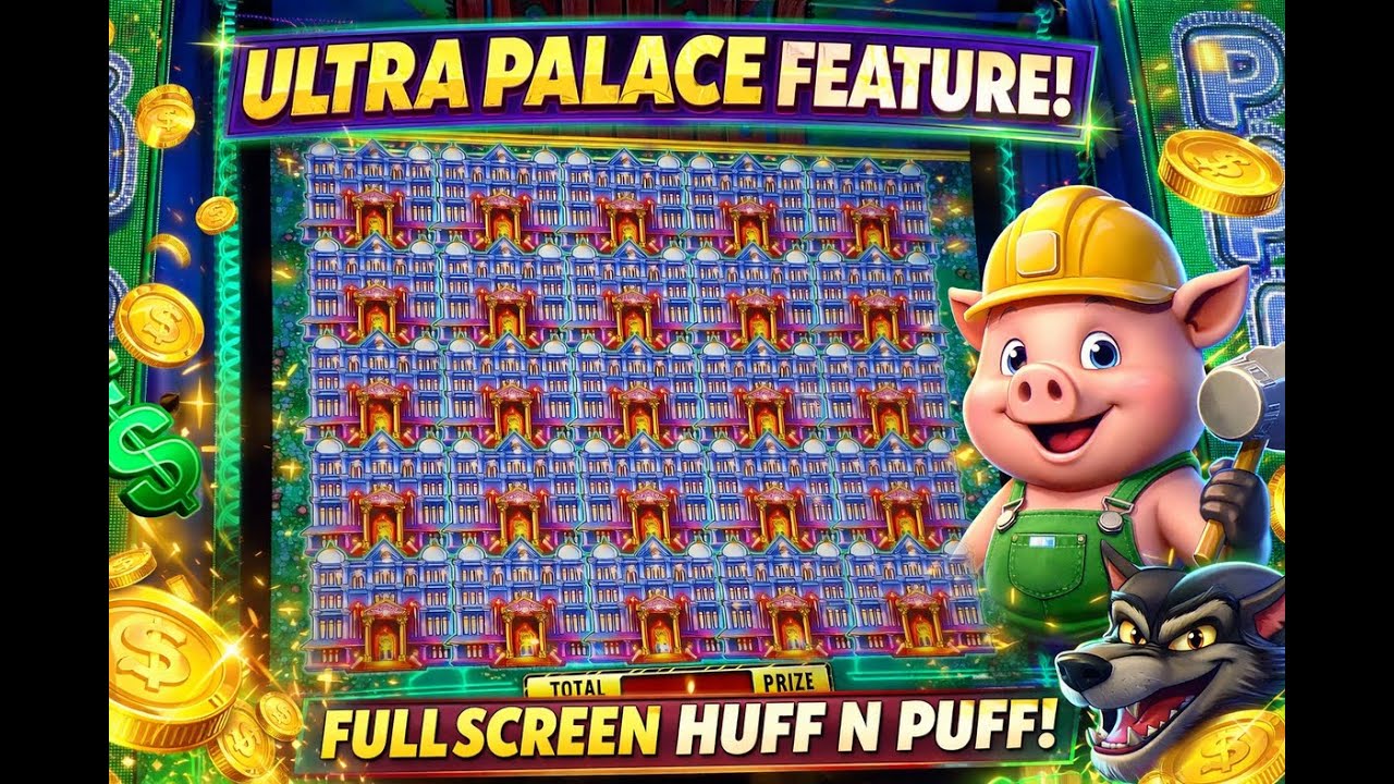 UNBELIEVEABLE JACKPOT!!ULTRA HUFF N PUFF!! FULL ULTRA PALACE!