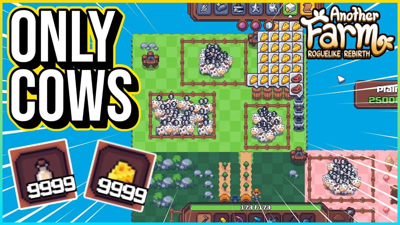 Paying My Rent With Only Cows (Hardest Difficulty) | Another Farm Roguelike: Rebirth