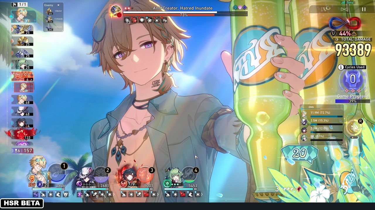 NEW UPDATE! E1S0 Aventurine Waveflair vs NEW Anomaly Arbitration Boss (King Stage)