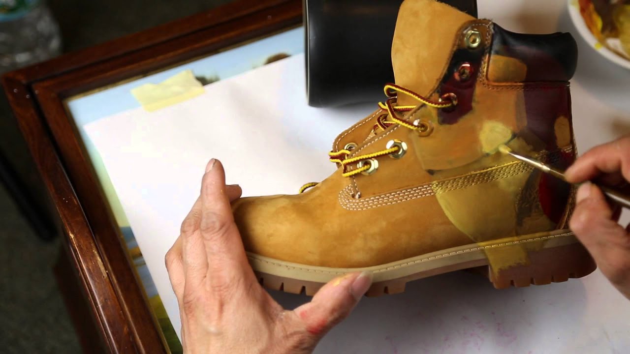 Hand Painting Iron Man Timberland Boots (Time Lapse Video) | De la David