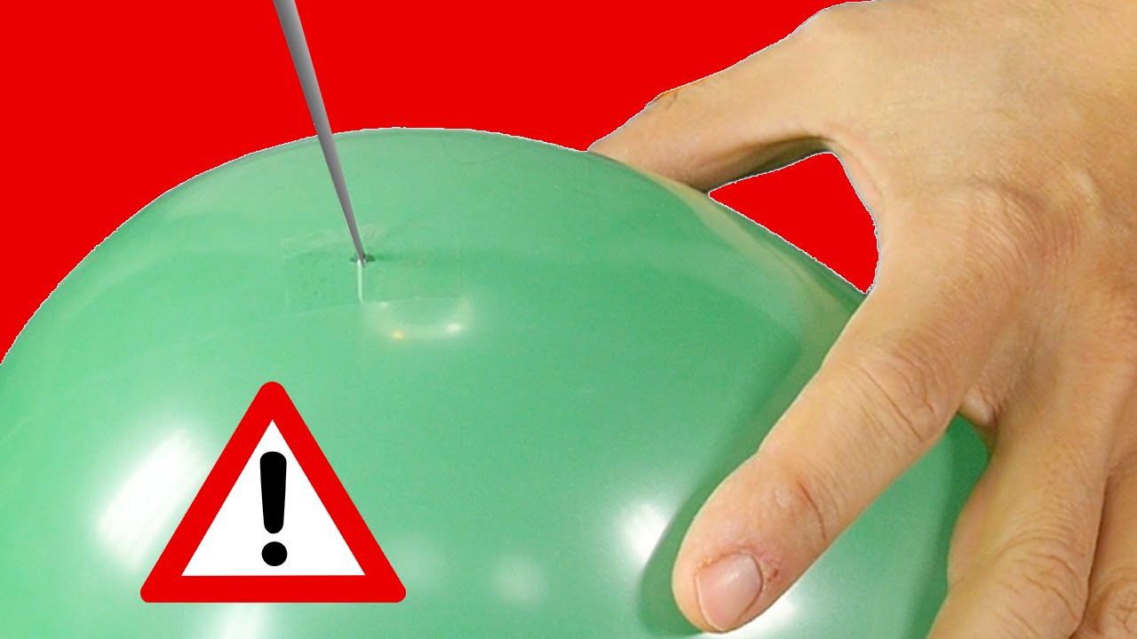Pinchar un Globo sin que Explote. Truco.