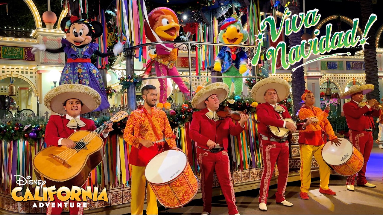 Disney ¡Viva Navidad! Street Party 2025 - Disney California Adventure | Disneyland Resort 4K