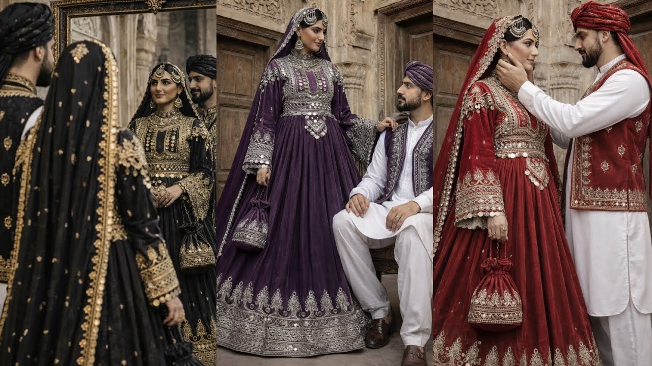 Most beautiful Trendy Afghani Eid Dress designs for couple twinning Outfits #viralvideo 