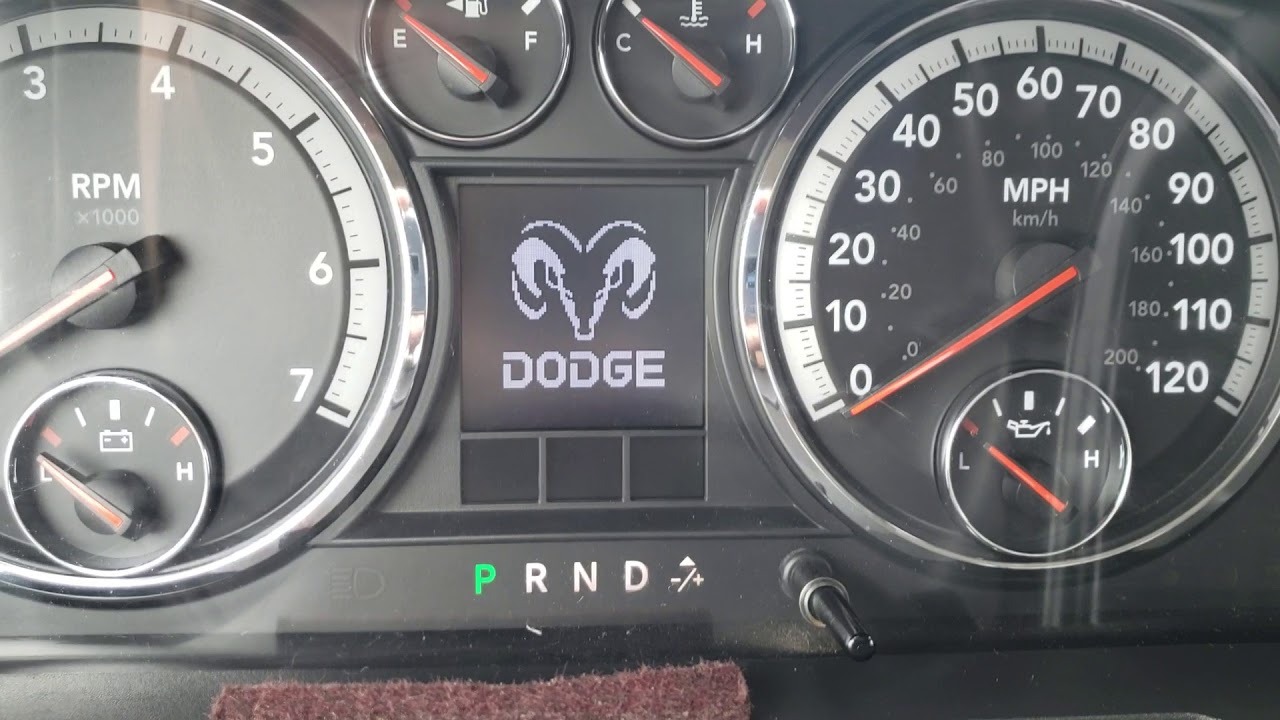 DODGE RAM 2010 LUZ DE ACEITE