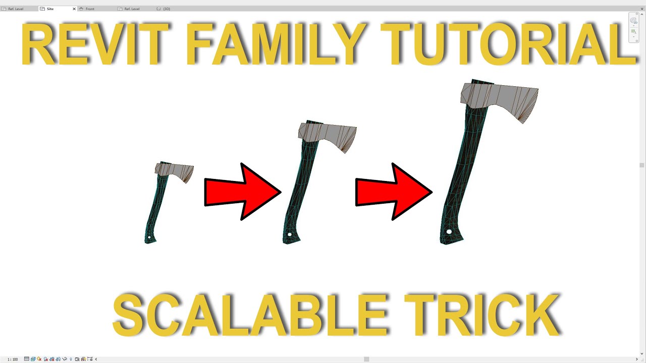 Revit Family TUTORIAL - How to make every model scalable