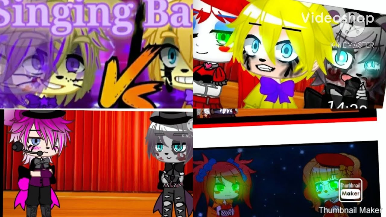 Fnaf games vs fanf books singinging battle