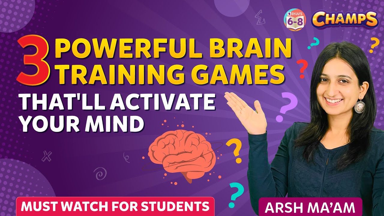 3 Powerful Brain Training Games That will Activate Your Mind | CHAMPS 2024 | BYJU'S