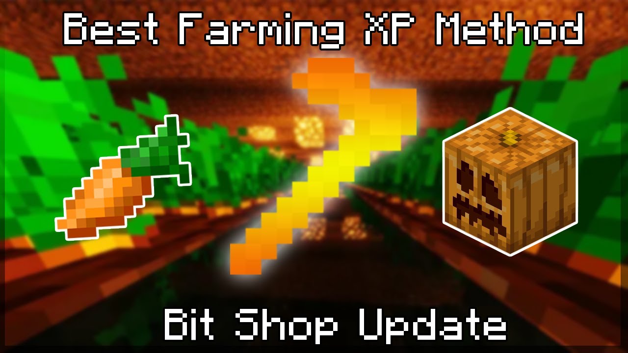 Hypixel Skyblock - The Best Farming XP Method! (Bit Shop Update)