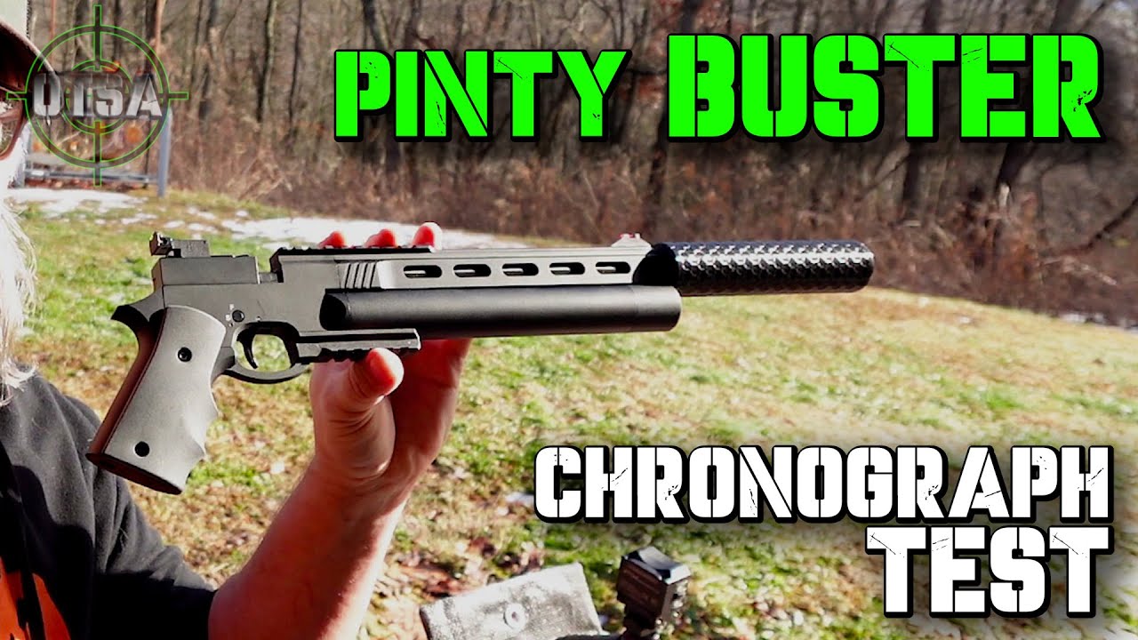 Пневматический пистолет Pinty Buster PCP - тест хронографа калибра .22