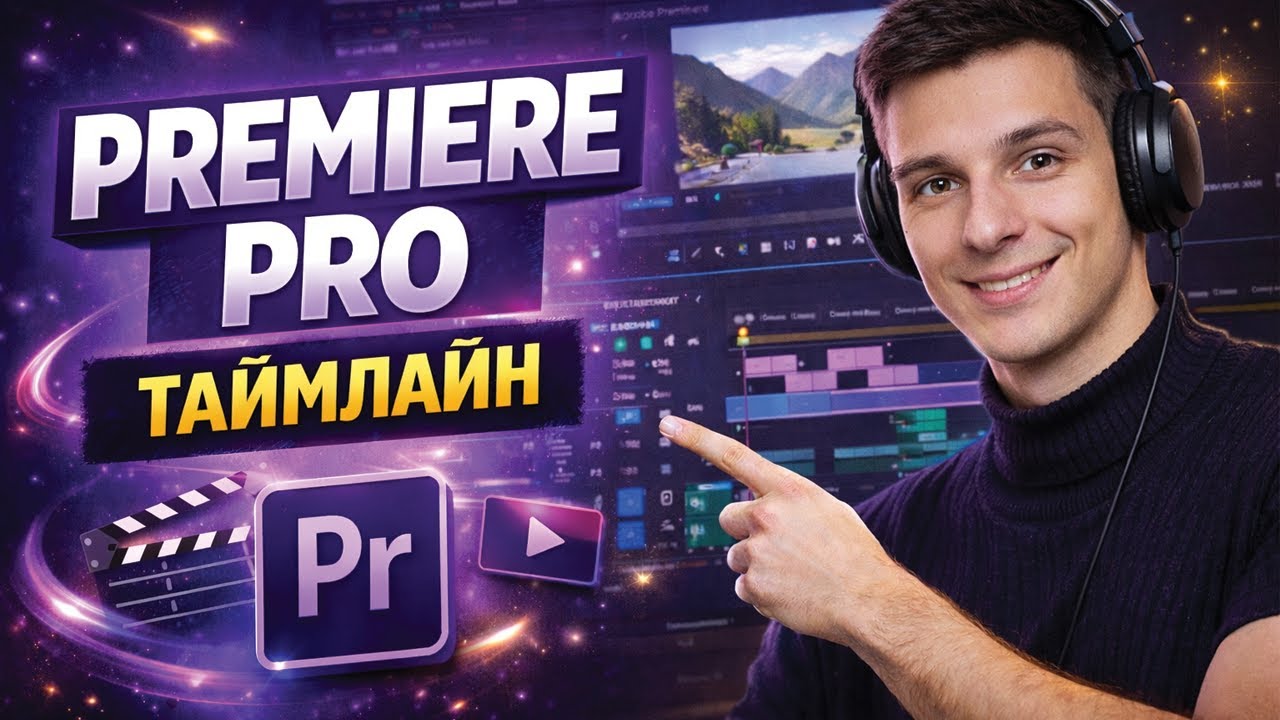 Premiere Pro с нуля — Урок 2: титры и переходы, которые делают видео живым