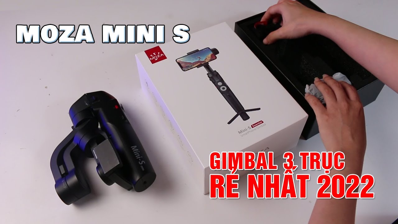 Moza Mini S - Gimbal chống rung 3 trục rẻ nhất 2022 cho người mới tập chơi.