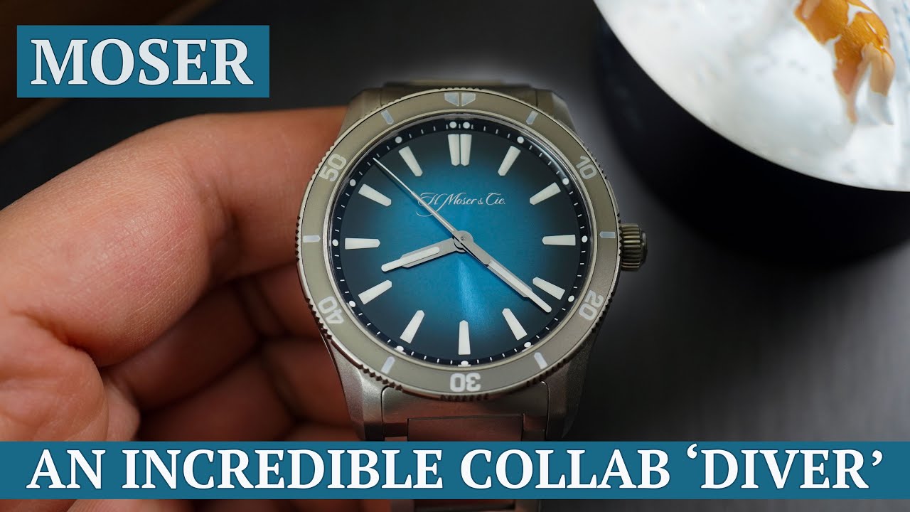 A fantastic high-end 'dive watch' from Moser - H. Moser & Cie x Govberg Pioneer 40mm Ti 'Diver'