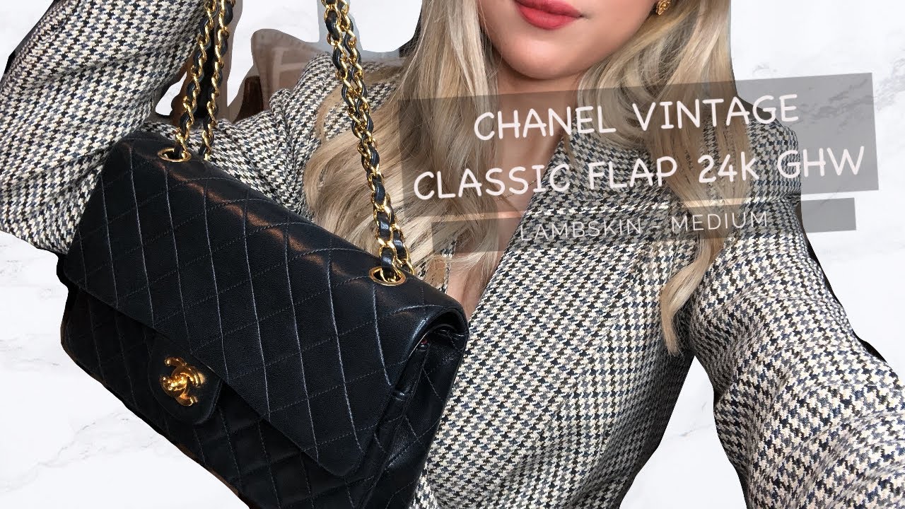 VINTAGE CHANEL CLASSIC DOUBLE FLAP 24K GHW REVIEW | YANA SU