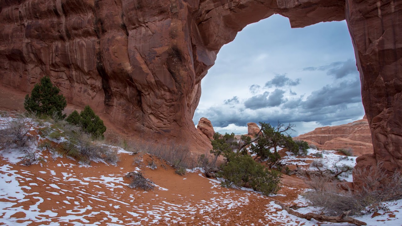 Arches National Park Pine Tree Arch Time Lapse