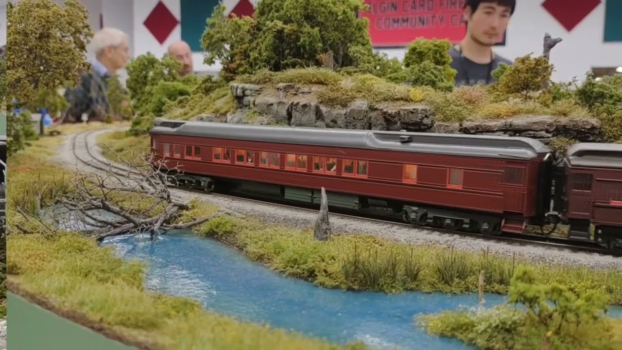 HAVOCRR - 2022 NMRA Show - PRR Passenger Train traverses the layout